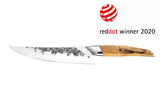Olandiškas KATAI Forged šefo peilis - neįtikėtinai aštrus, 60 HRC, pagamintas iš VG10 plieno. Įvertintas prestižiniu RED DOT prekės dizaino apdovanojimu 2020 m.