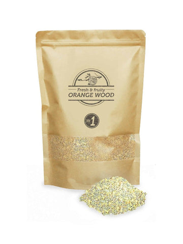 Medžio dulkės šaltam rūkymui SMOKEY OLIVE WOOD Orange (Apelsinmedis) No.1, 1,5 l
